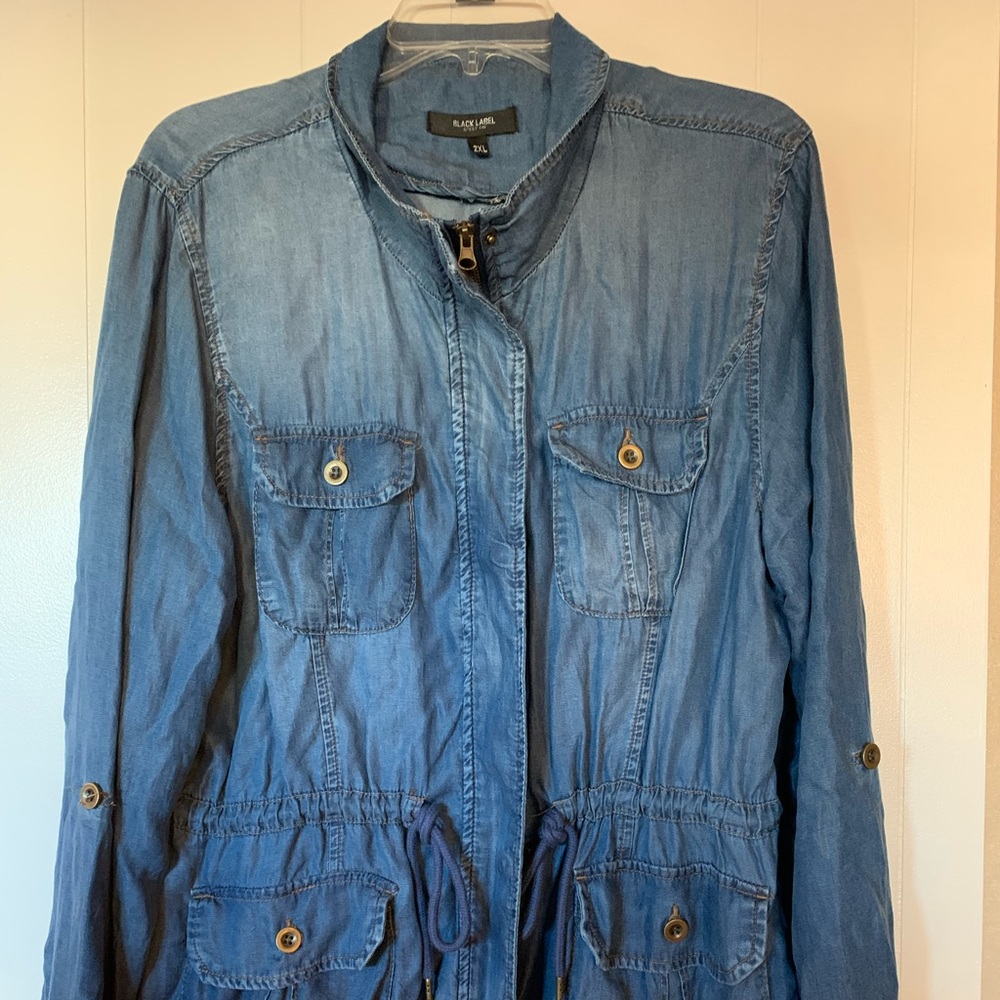 Lightweight jean safari jacket